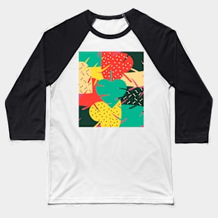 Retro leaves Baseball T-Shirt